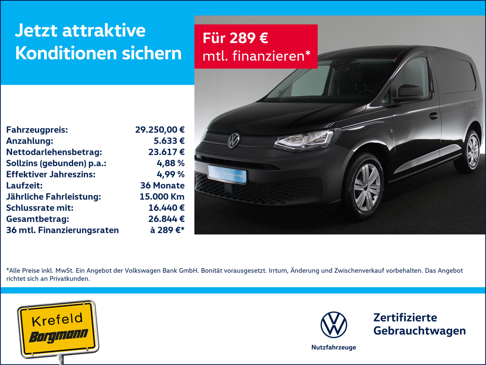 VW Caddy Cargo 2.0 TDI