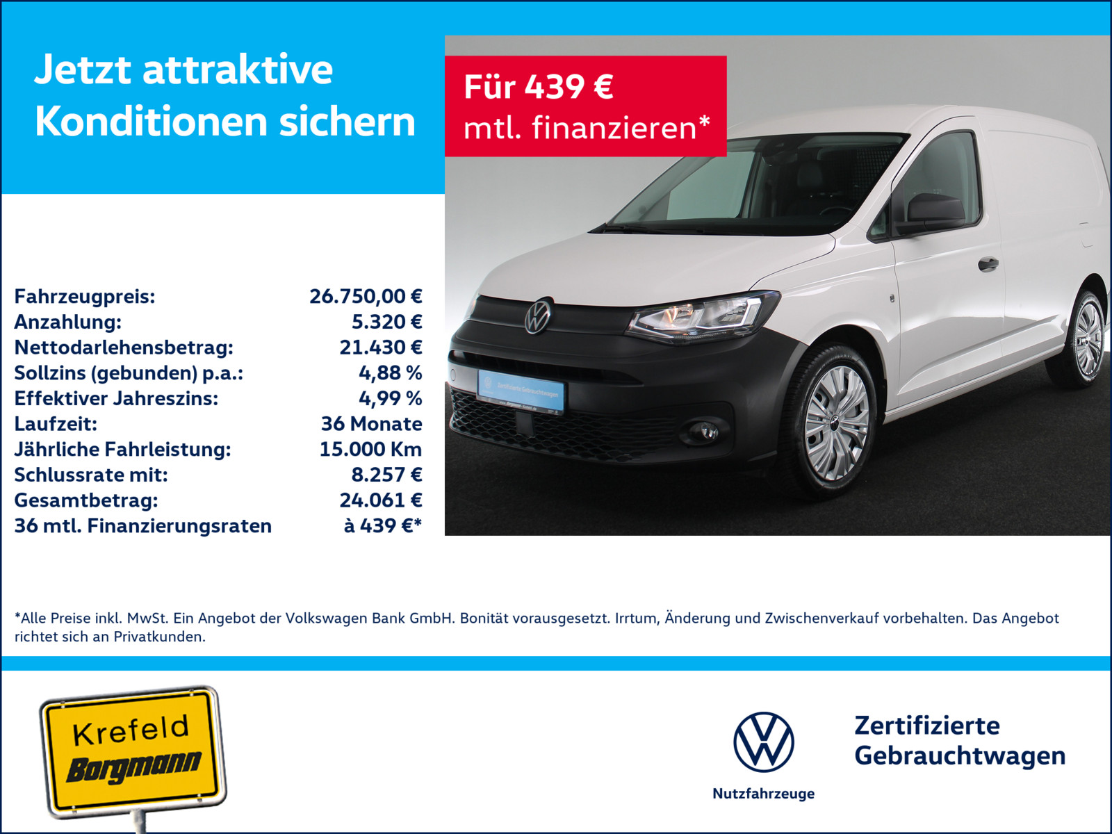VW Caddy Cargo Maxi 2.0 TDI EcoProfi