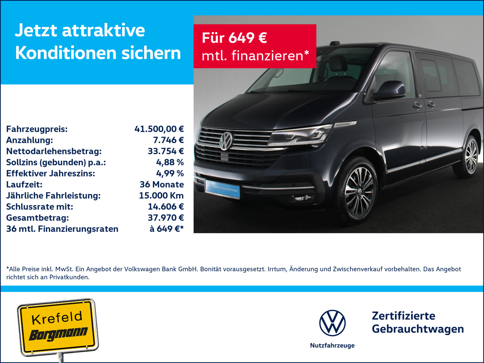 VW T6.1 Transporter Multivan 2.0 TDI Multivan Generation Six FWD