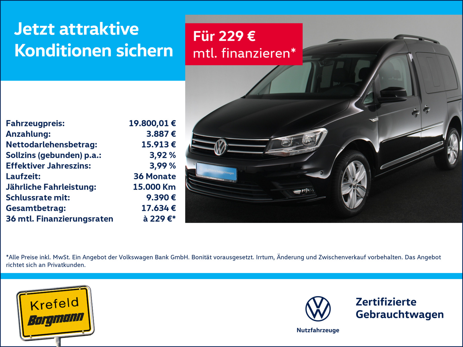 VW Caddy 4Motion 2.0 TDI Comfortline