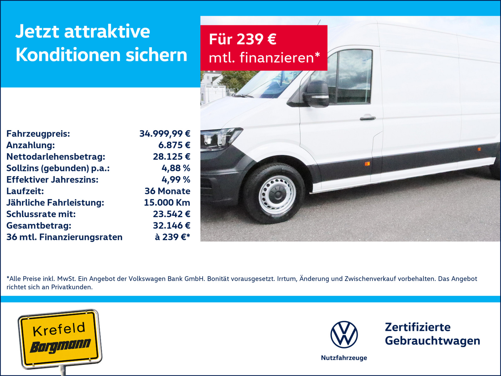 VW Crafter 35 2.0 TDI L3H2 FWD