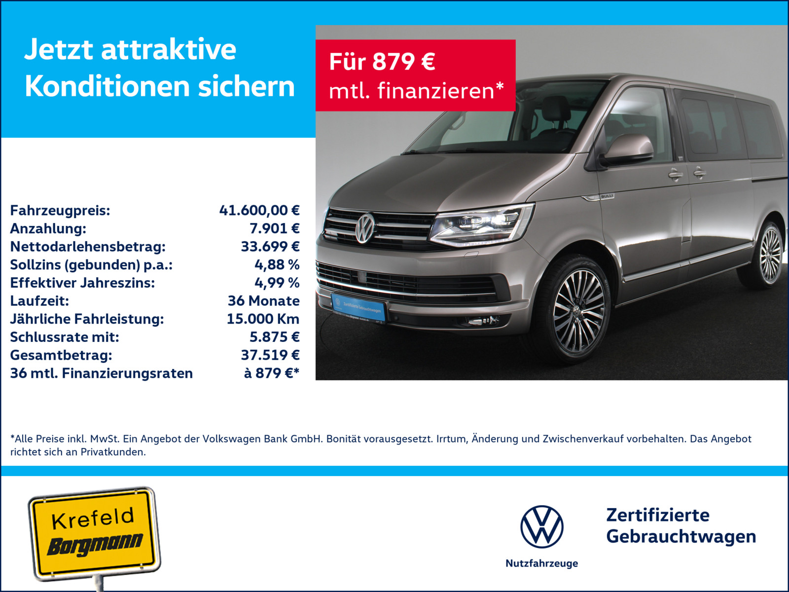 VW T6 Transporter Bus 2.0 TDI Multivan Generation Six