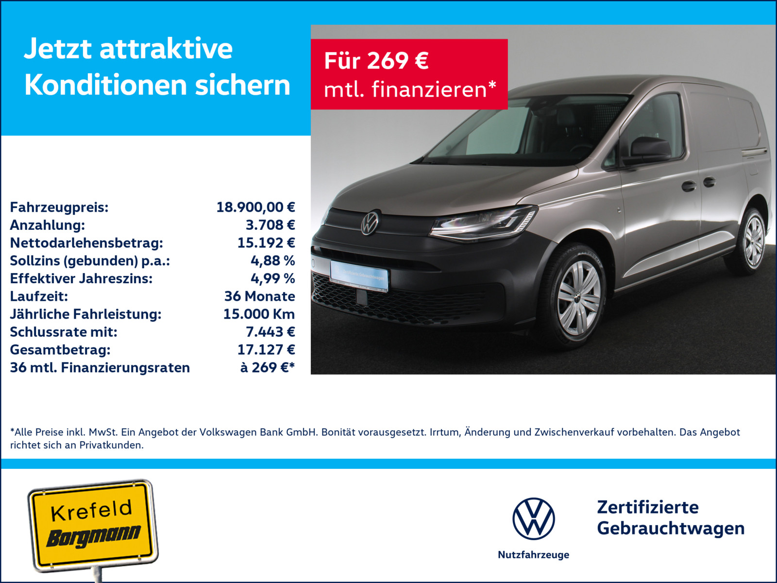 VW Caddy Cargo 2.0 TDI EcoProfi