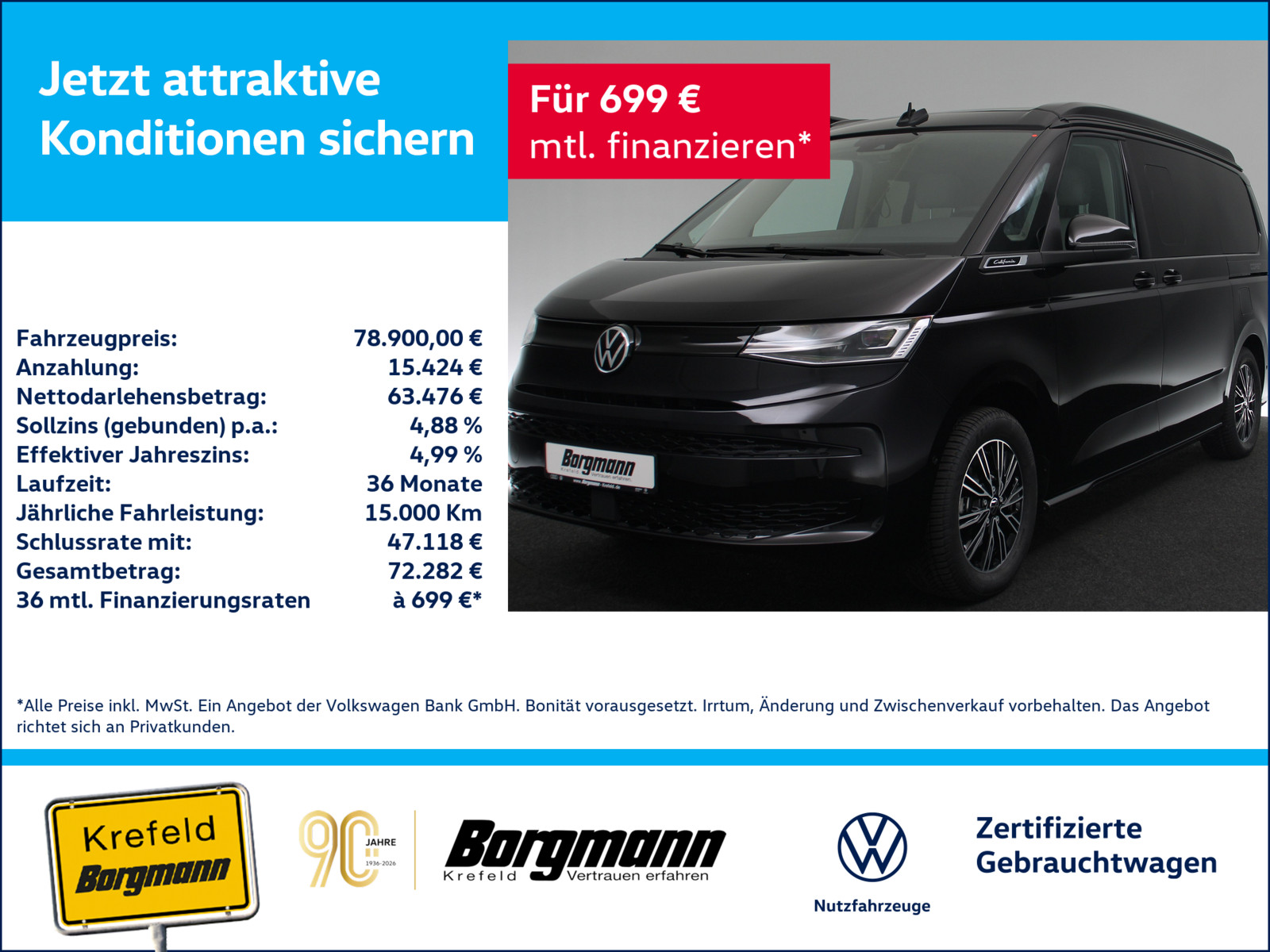 VW T7 California 1.5 TSI eHybrid 4MOTION Coast AHK