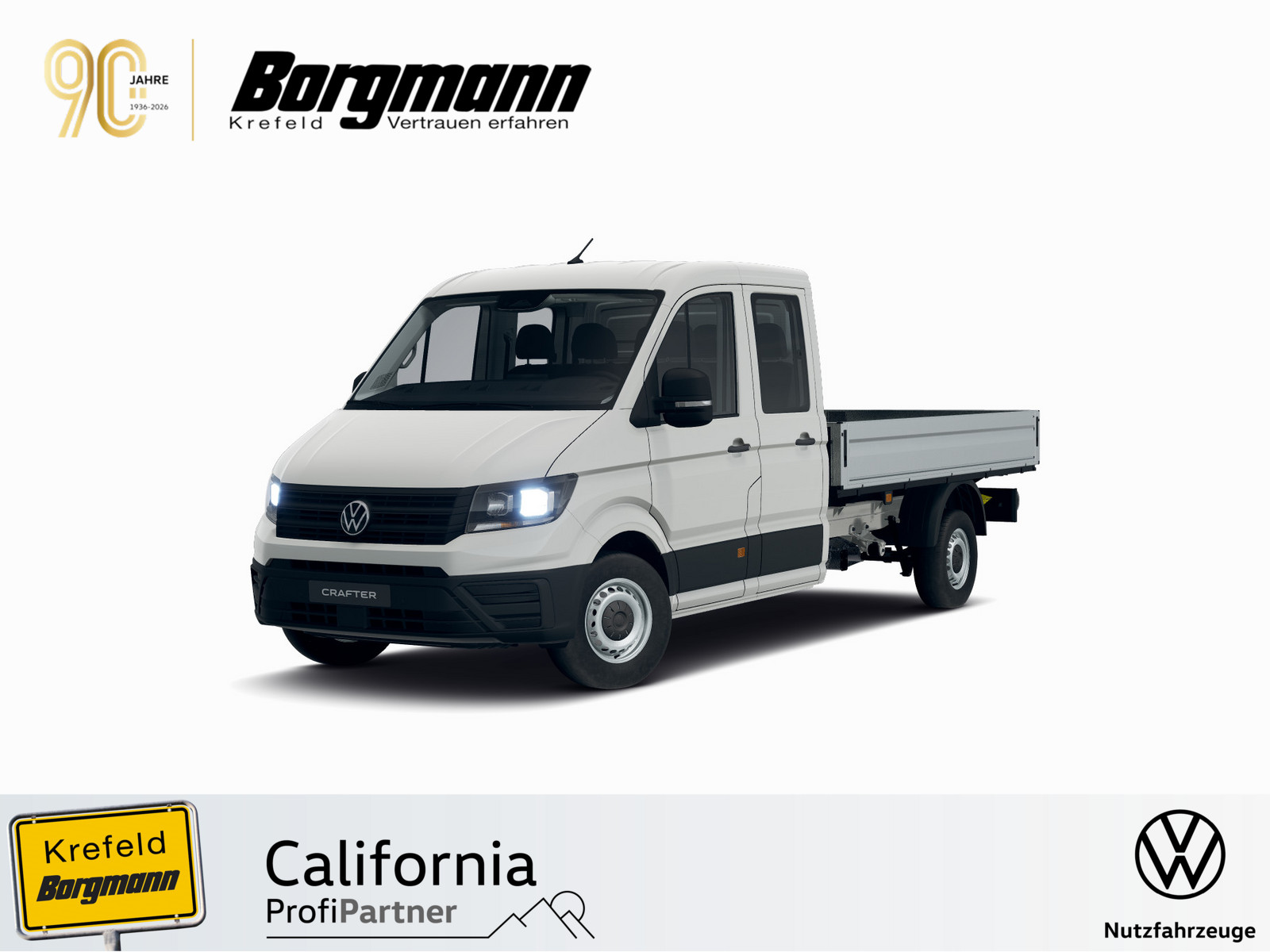 VW Crafter 35 2.0 TDI Pritsche DOKA L3 RWD EURO VI