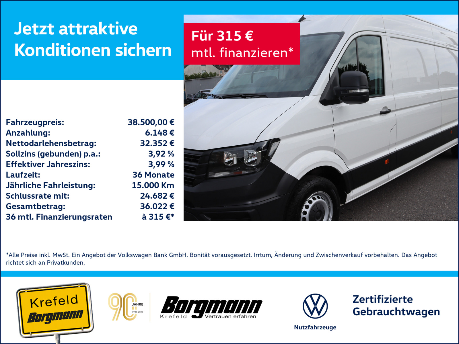 VW Crafter 35 2.0 TDI L3H2 FWD