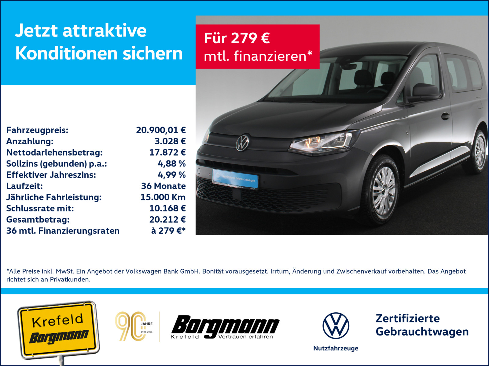 VW Caddy Kombi 2.0 TDI