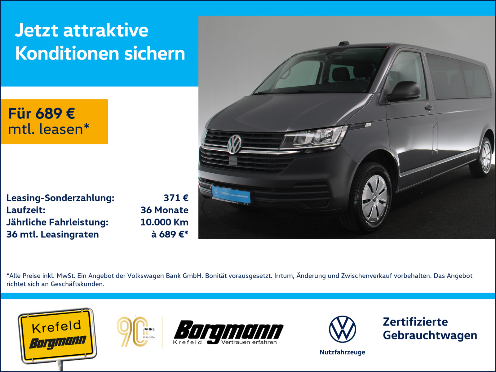 VW T6.1 Transporter Kombi 2.0 TDI lang FWD