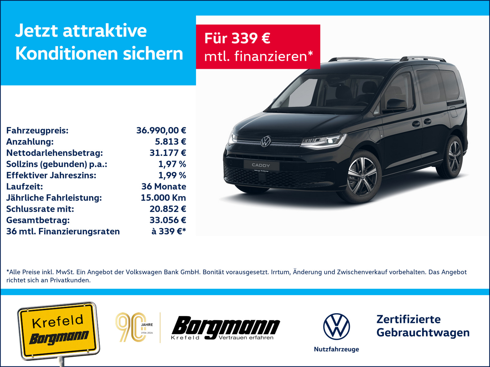 VW Caddy 1.5 TSI eHybrid Goal