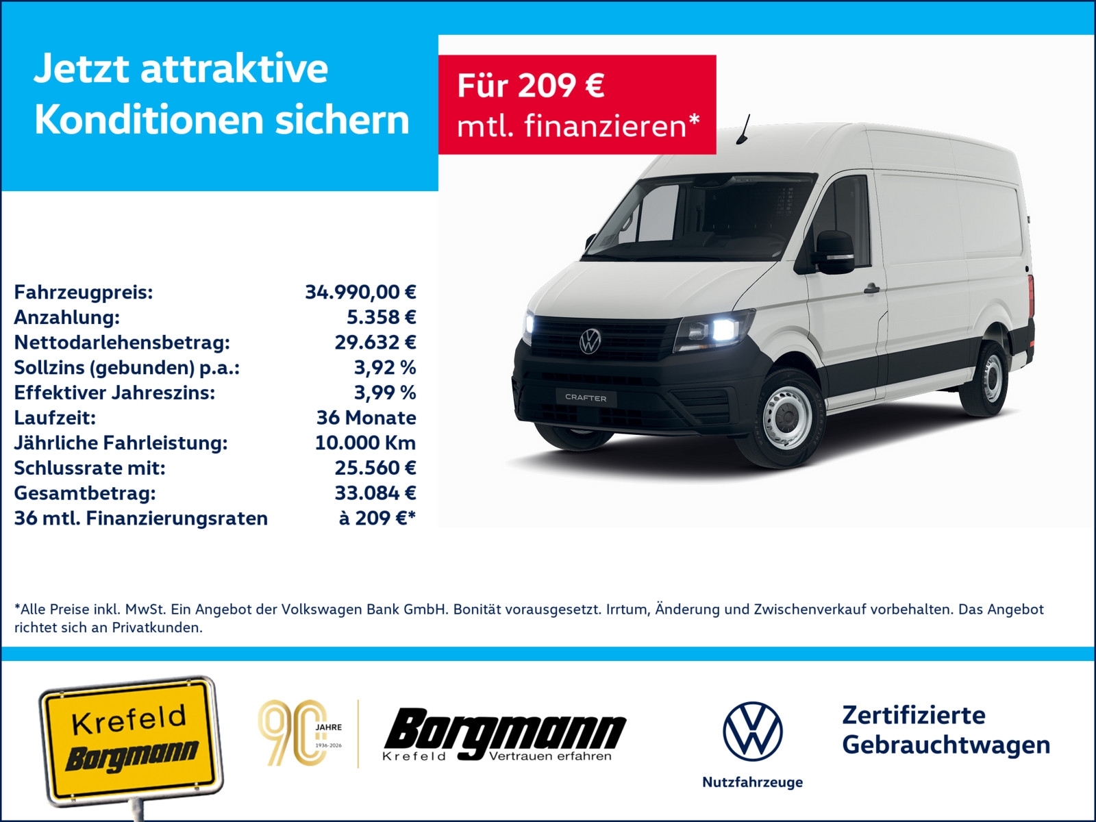 VW Crafter 35 2.0 TDI L2H2 FWD