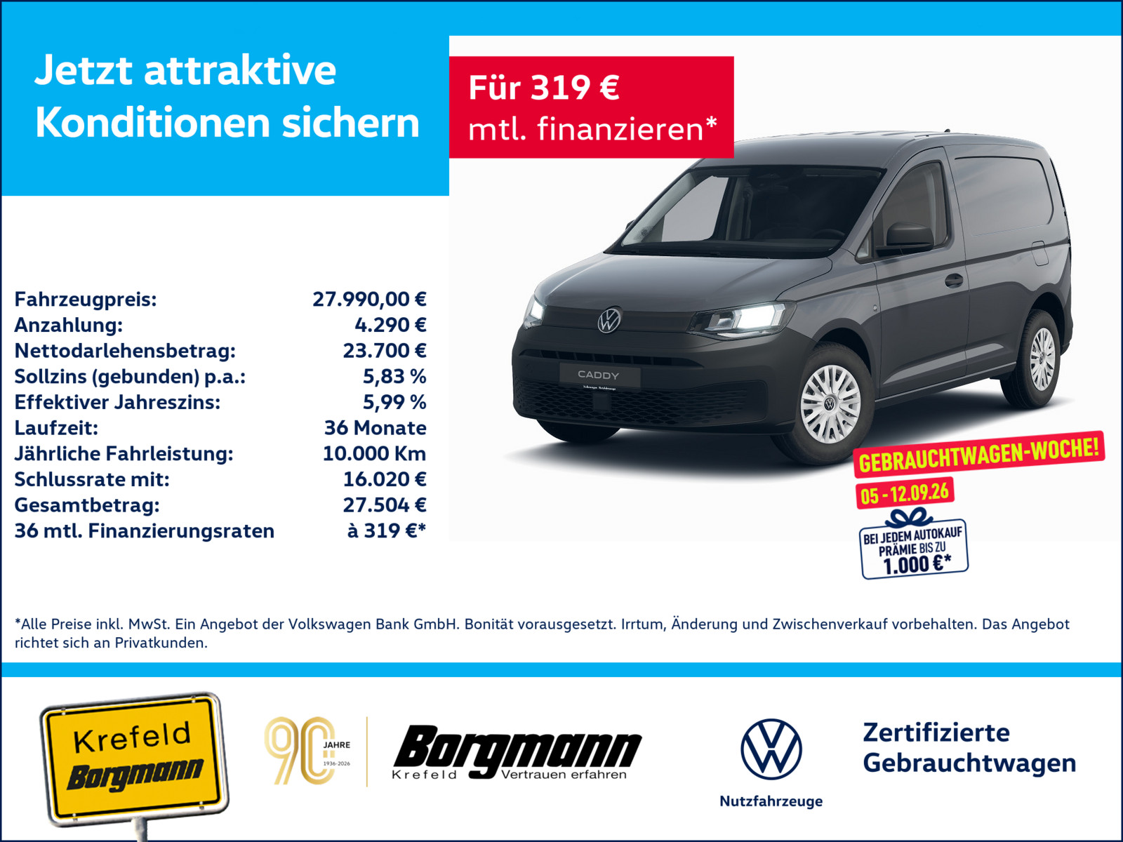 VW Caddy 2.0 TDI Cargo
