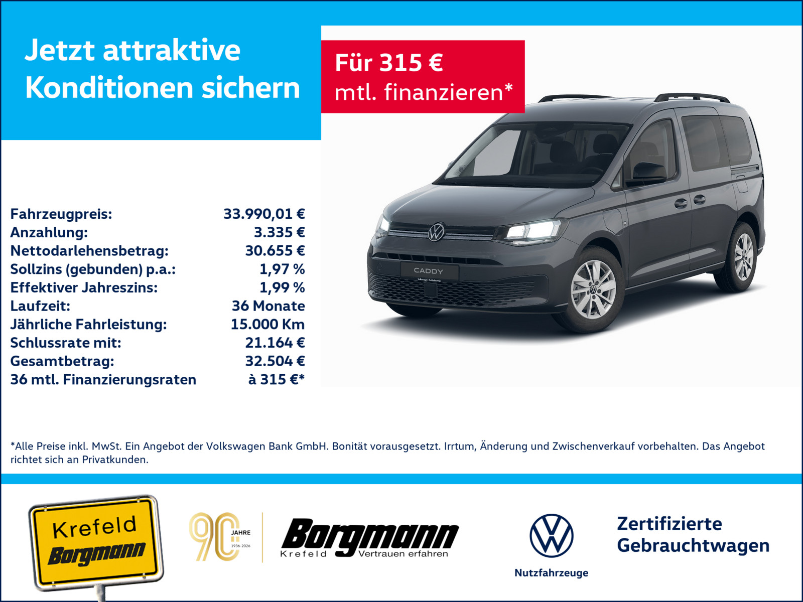 VW Caddy 1.5 TSI eHybrid Life