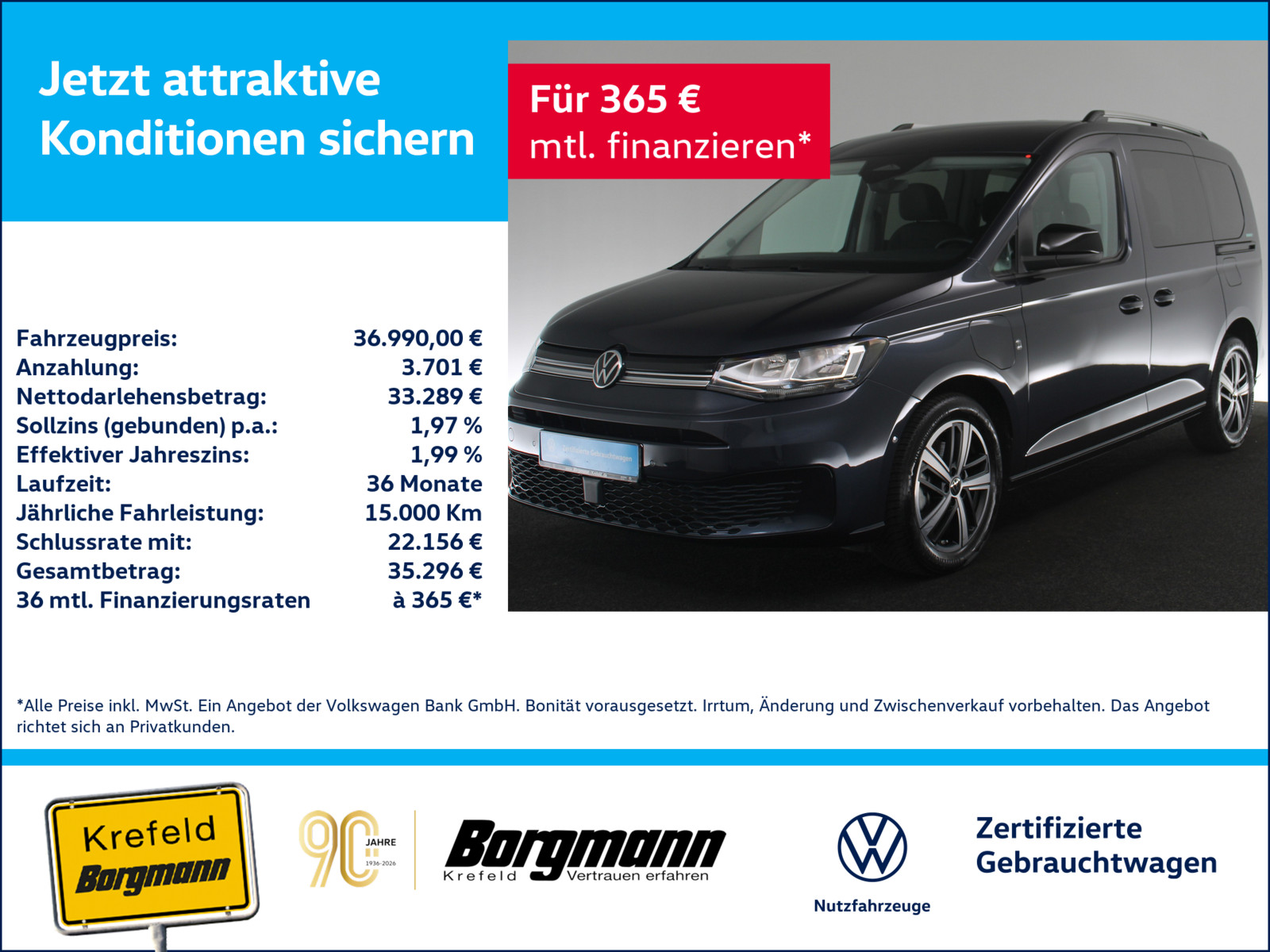 VW Caddy 1.5 TSI eHybrid Energy