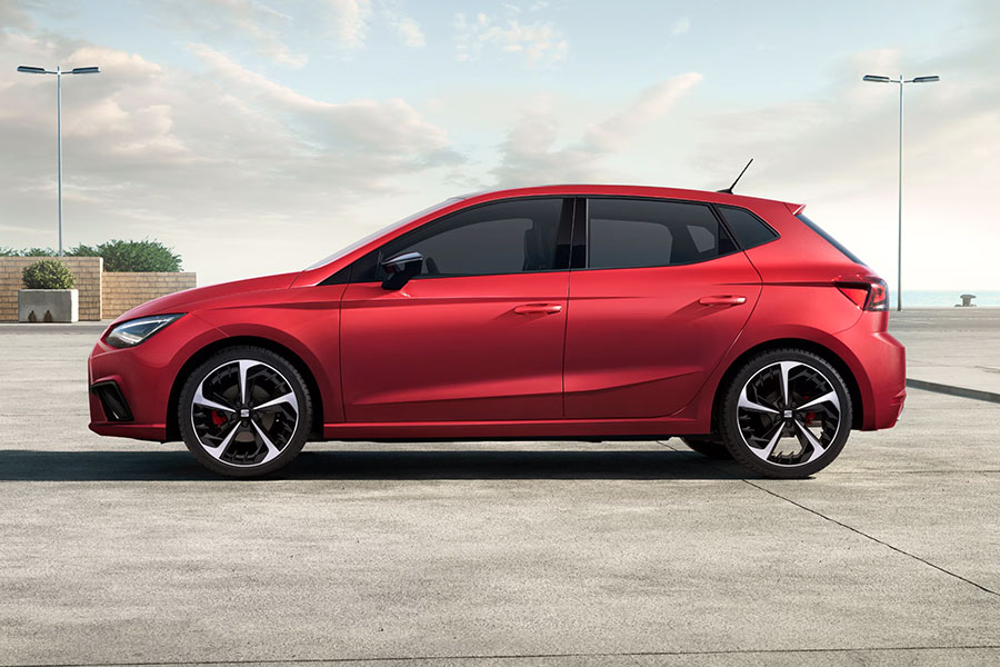 Der neue Seat Ibiza von der Seite Der neue Seat Ibiza von der Seite