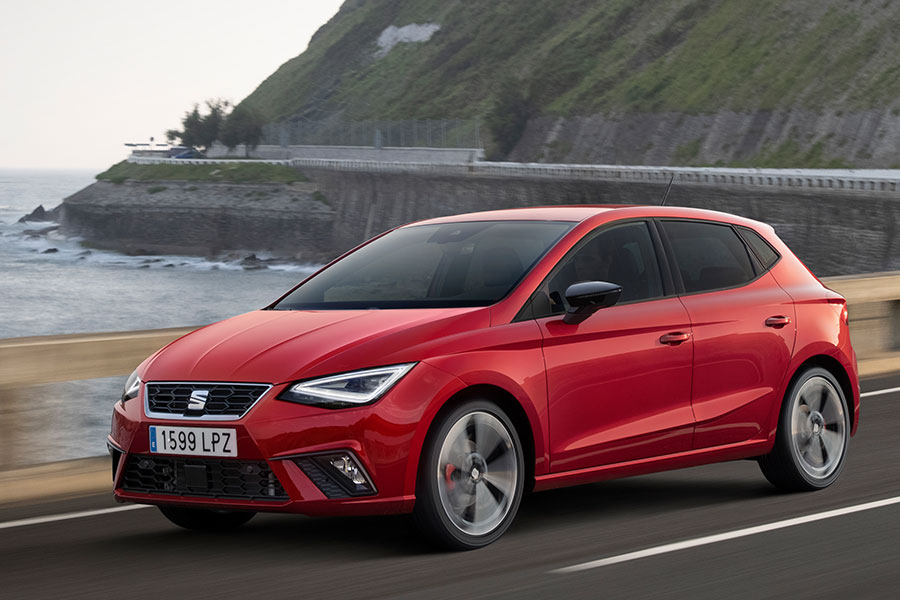 Der neue Seat Ibiza während der Fahrt Der neue Seat Ibiza während der Fahrt