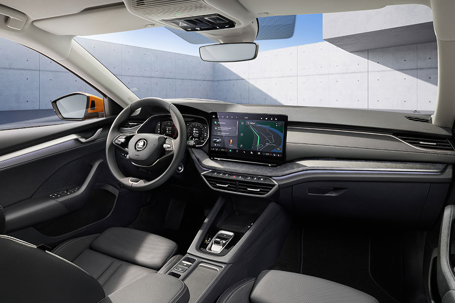 Der Skoda Octavia Combi von innen Der Skoda Octavia Combi von innen