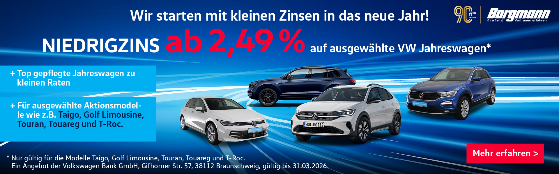 VW Niedrigzins Aktion