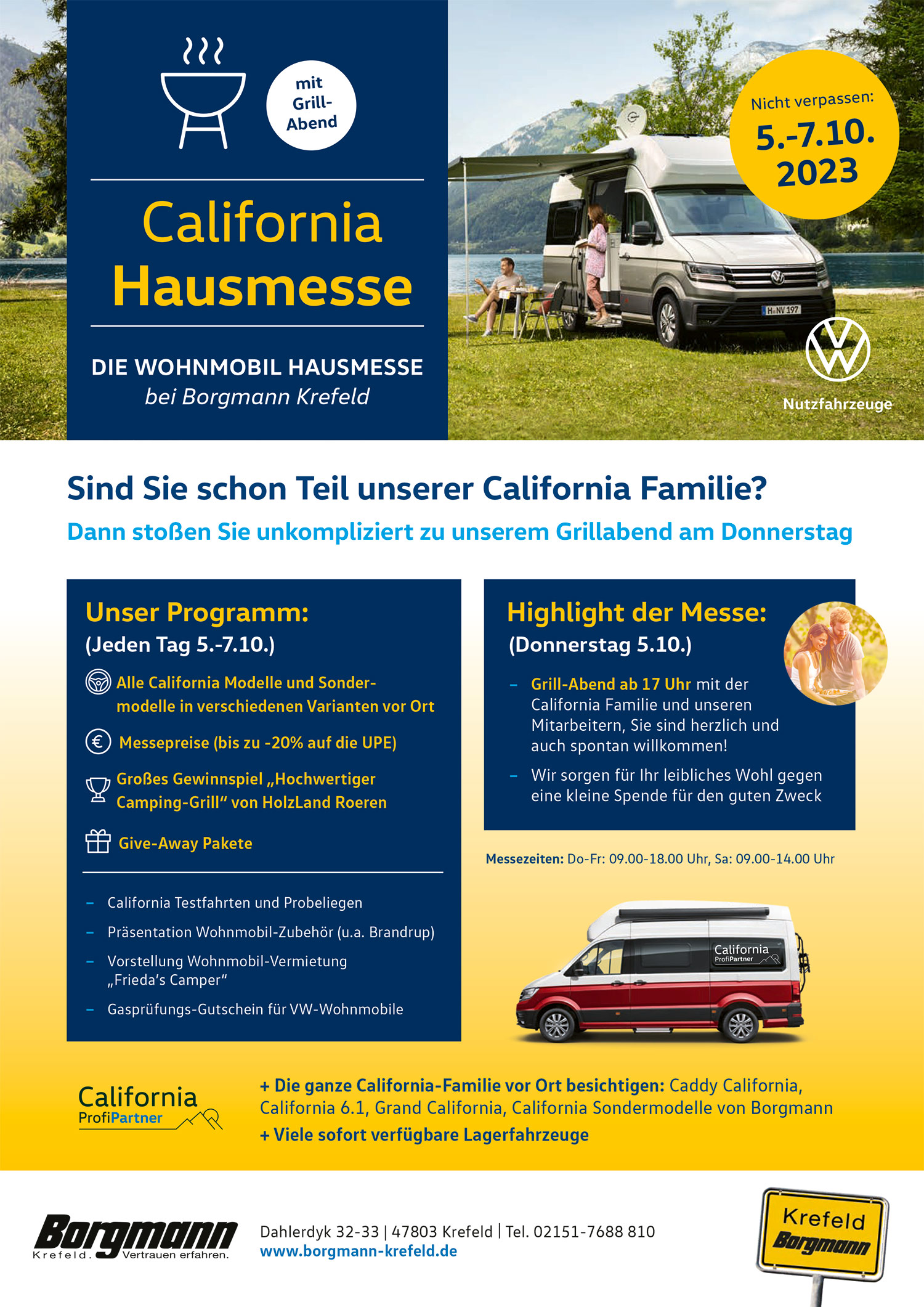 California Wohnmobil Hausmesse im Autohaus Borgmann Krefeld California Wohnmobil Hausmesse im Autohaus Borgmann Krefeld