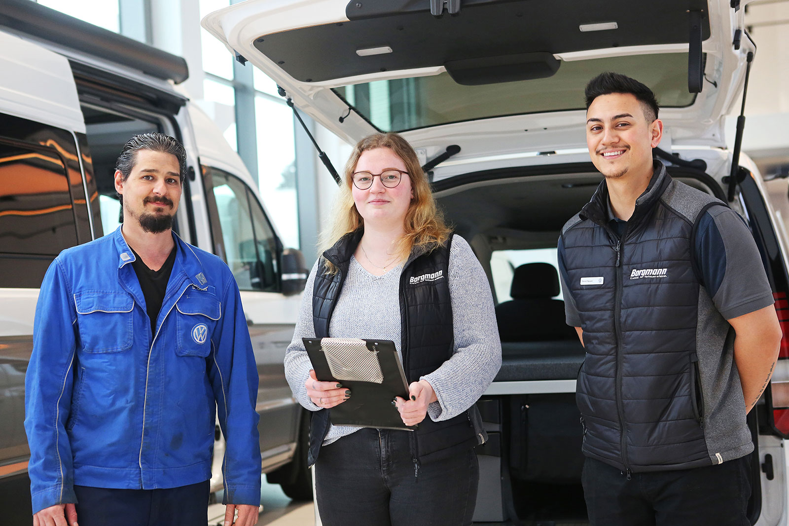 Werkstatt-Serviceteam Wohnmobile im Autohaus Borgmann