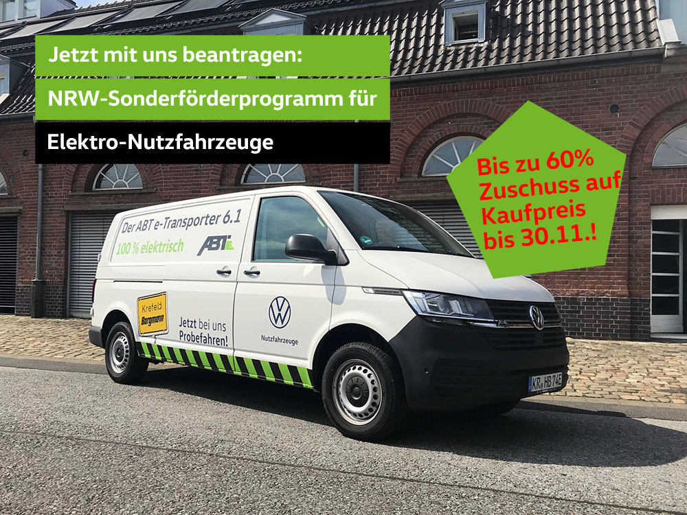 Das Sonderförderprogramm NRW für elektrische Nutzfahrzeuge