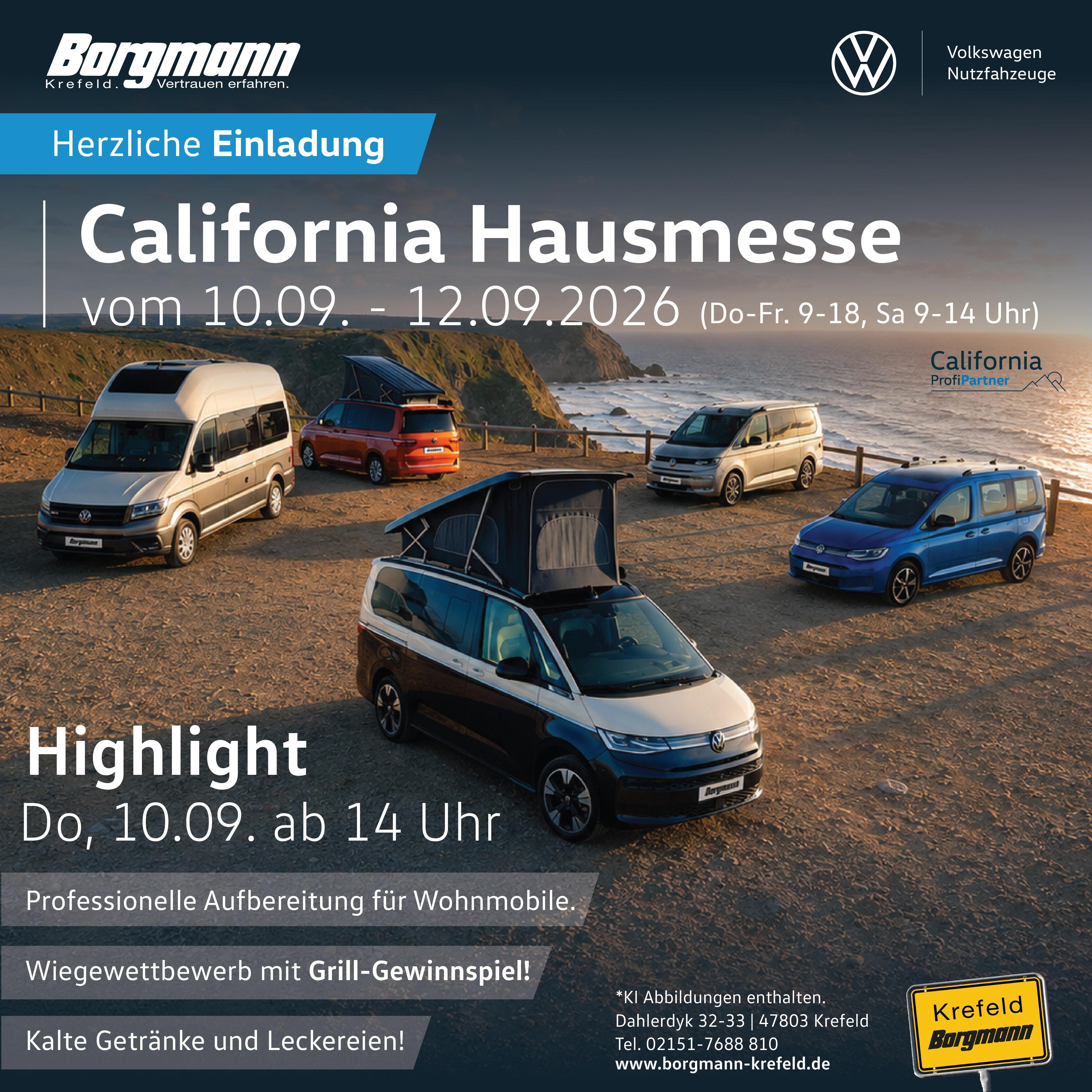 California Hausmesse im Autohaus Borgmann