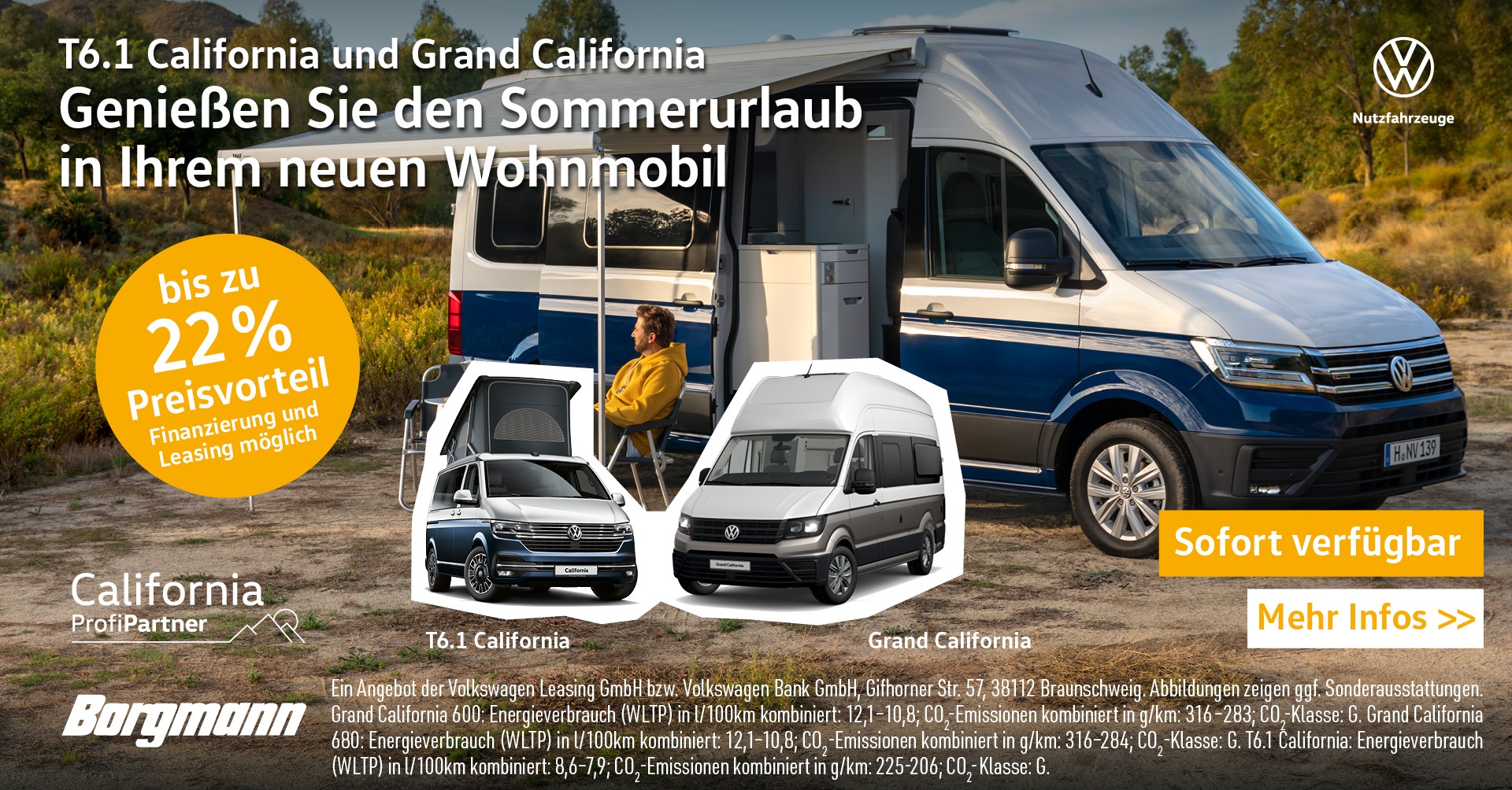 Unschlagbare Konditionen auf unsere California Lagerwagen Unschlagbare Konditionen auf unsere California Lagerwagen