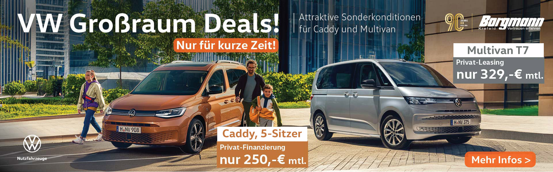 Großraum Deals - Multivan und Caddy 