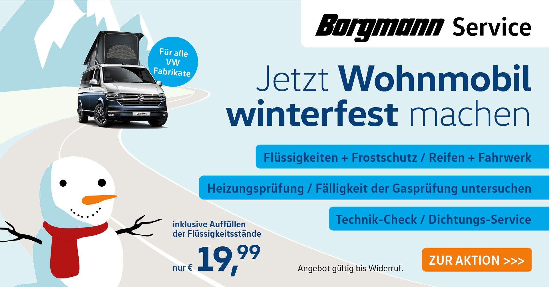 Wohnmobil Winter-Check bei Borgmann