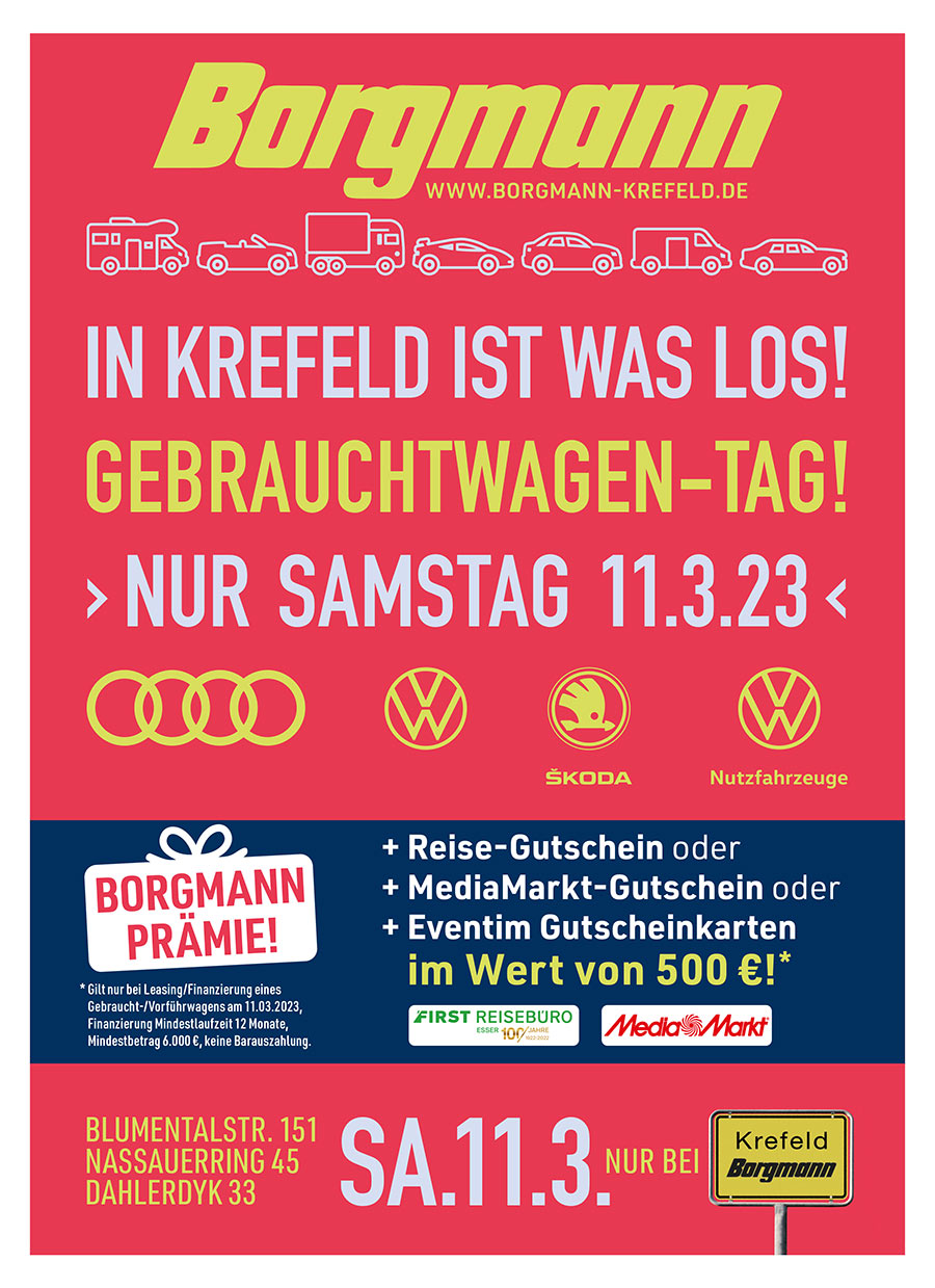 Gebrauchtwagen-Tag Borgmann am 11.03.2023
