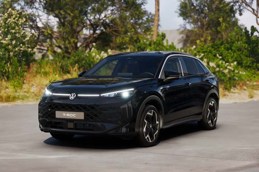 Der neue VW T-Roc R-Line in Schwarz bei Autohaus Borgmann