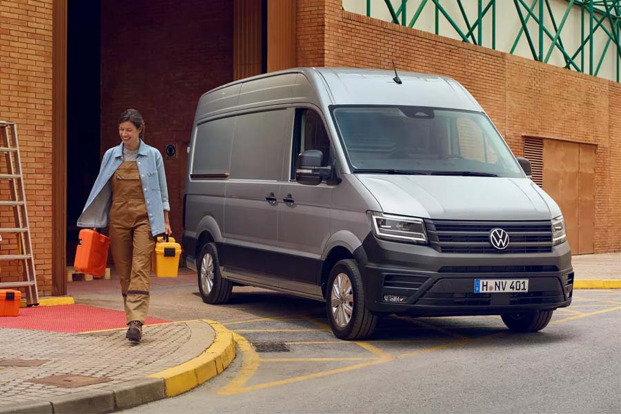 Der neue VW Crafter 35 Facelift von vorne