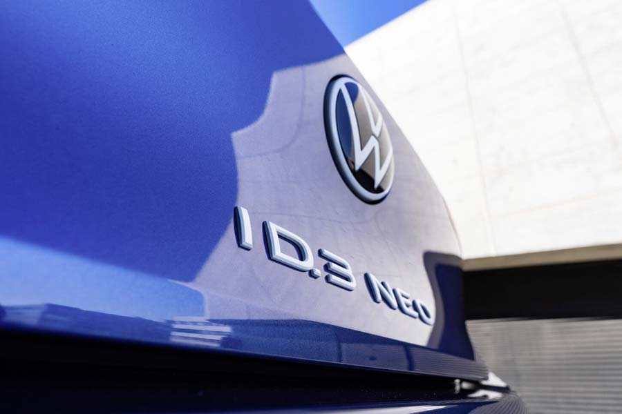 Der Heckklappenschriftzug von dem neuen VW ID.3 Neo