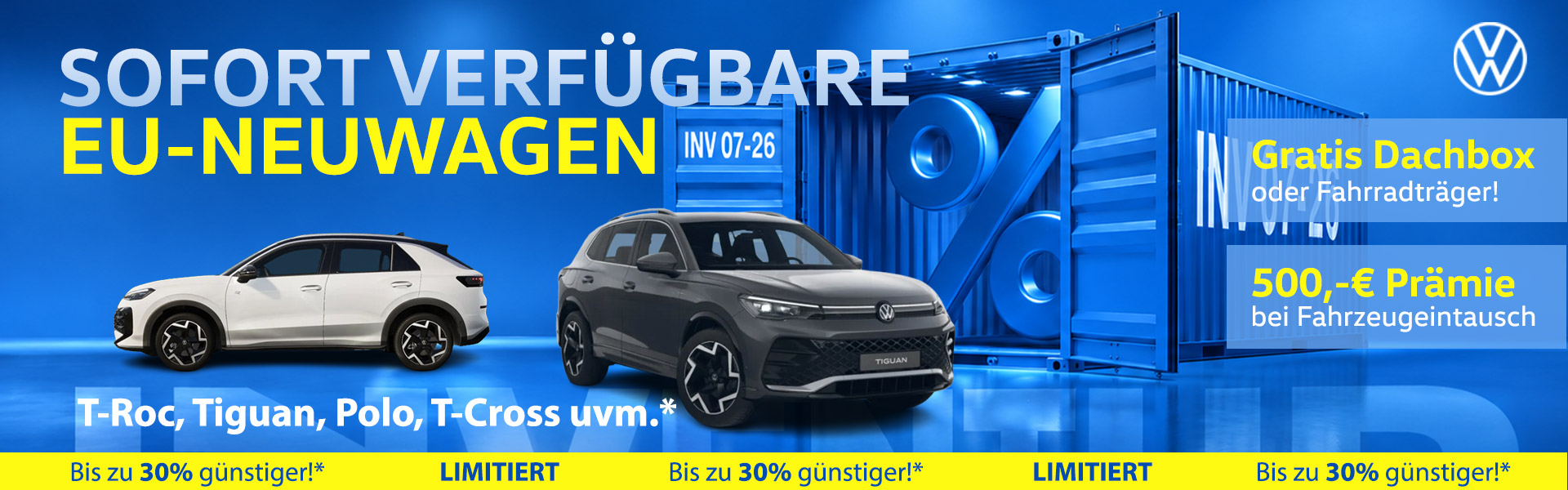 EU-Neuwagen bei Volkswagen Borgmann