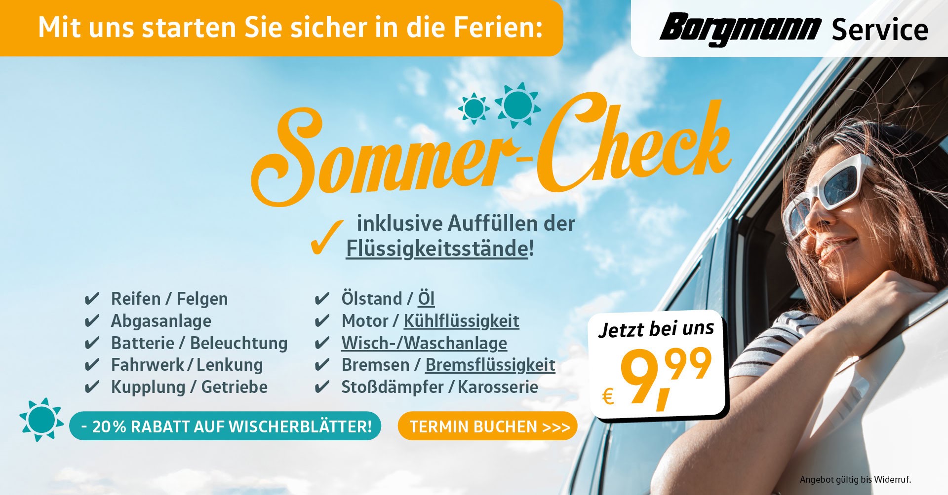 Sommercheck bei Borgmann Krefeld