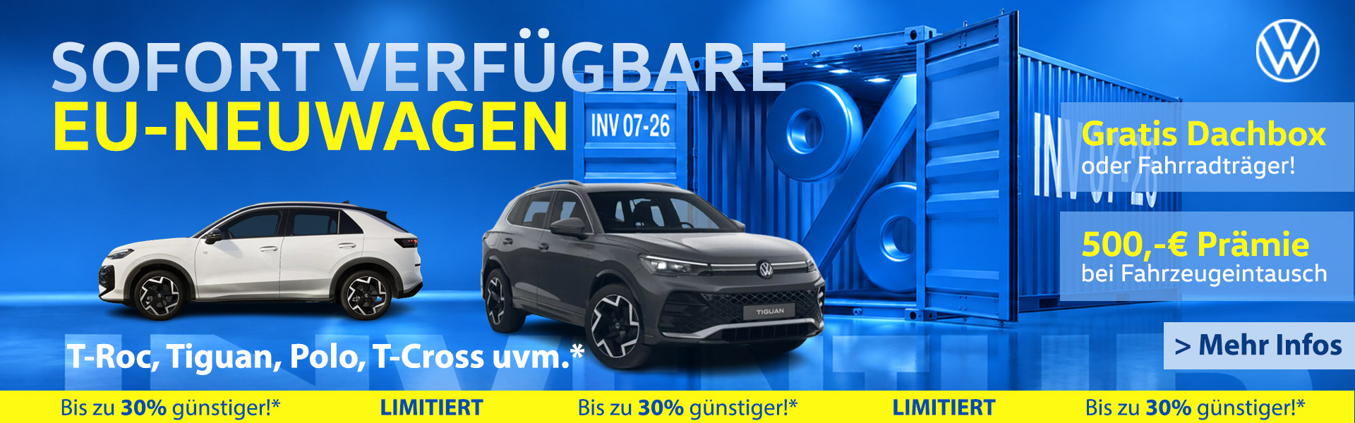 EU-Neuwagen bei Volkswagen Borgmann