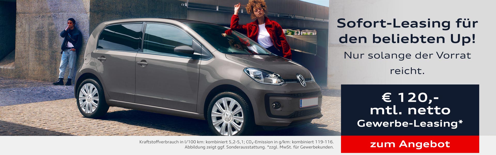 VW up! kurzfristig verfügbar im Autohaus Borgmann
