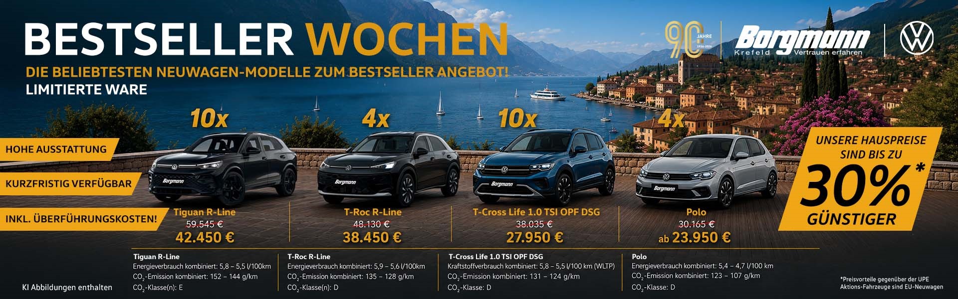 Bestseller Wochen bei VW Borgmann