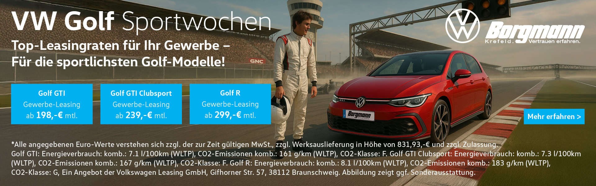 Golf Sportwochen bei Volkswagen Borgmann