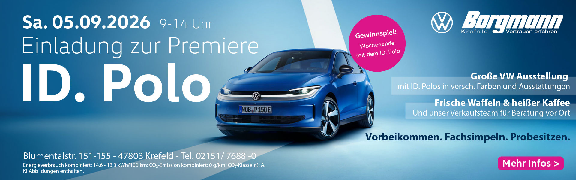 Die Premiere des neuen VW ID. Polo bei Autohaus Borgmann