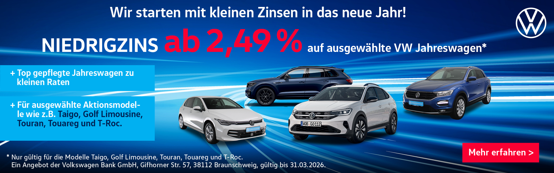 VW Niedrigzins Aktion