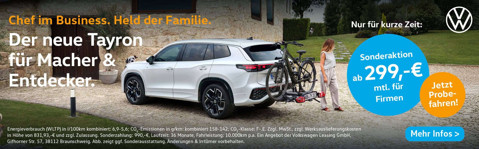 VW Tayron Leasing bei Volkswagen Borgmann