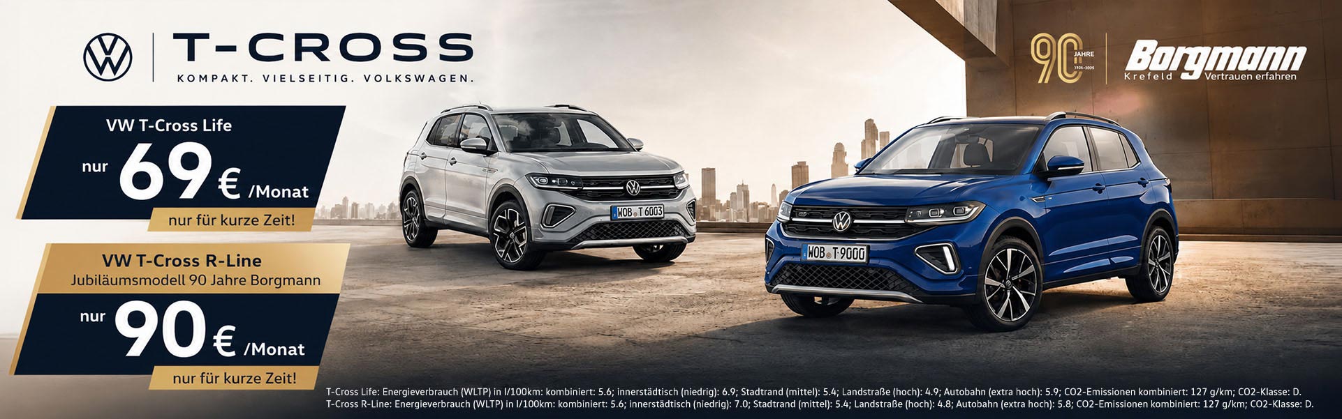 VW T-Cross Leasing 69€ monatlich