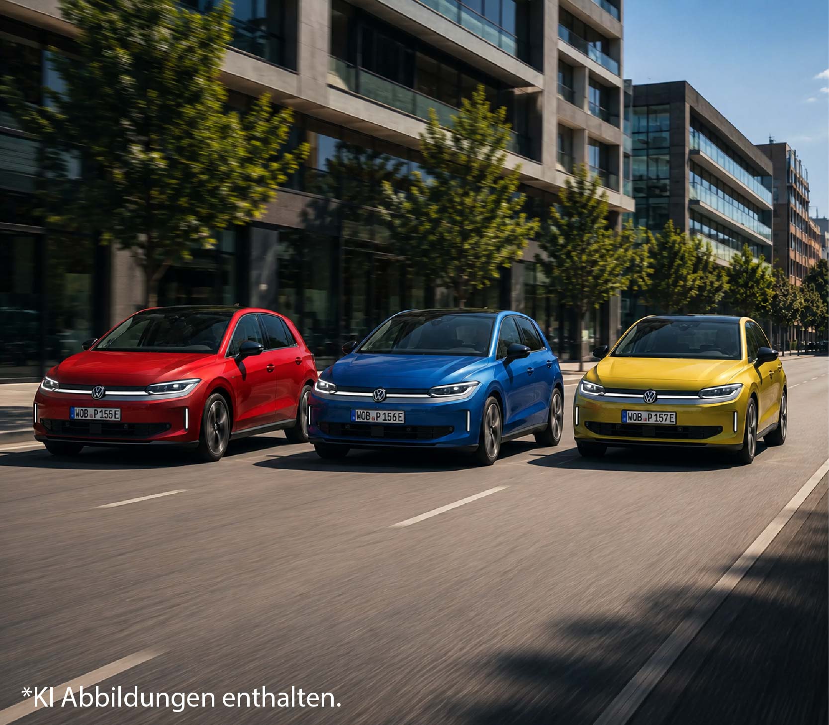 Der VW ID. Polo in verschiedenen Farben